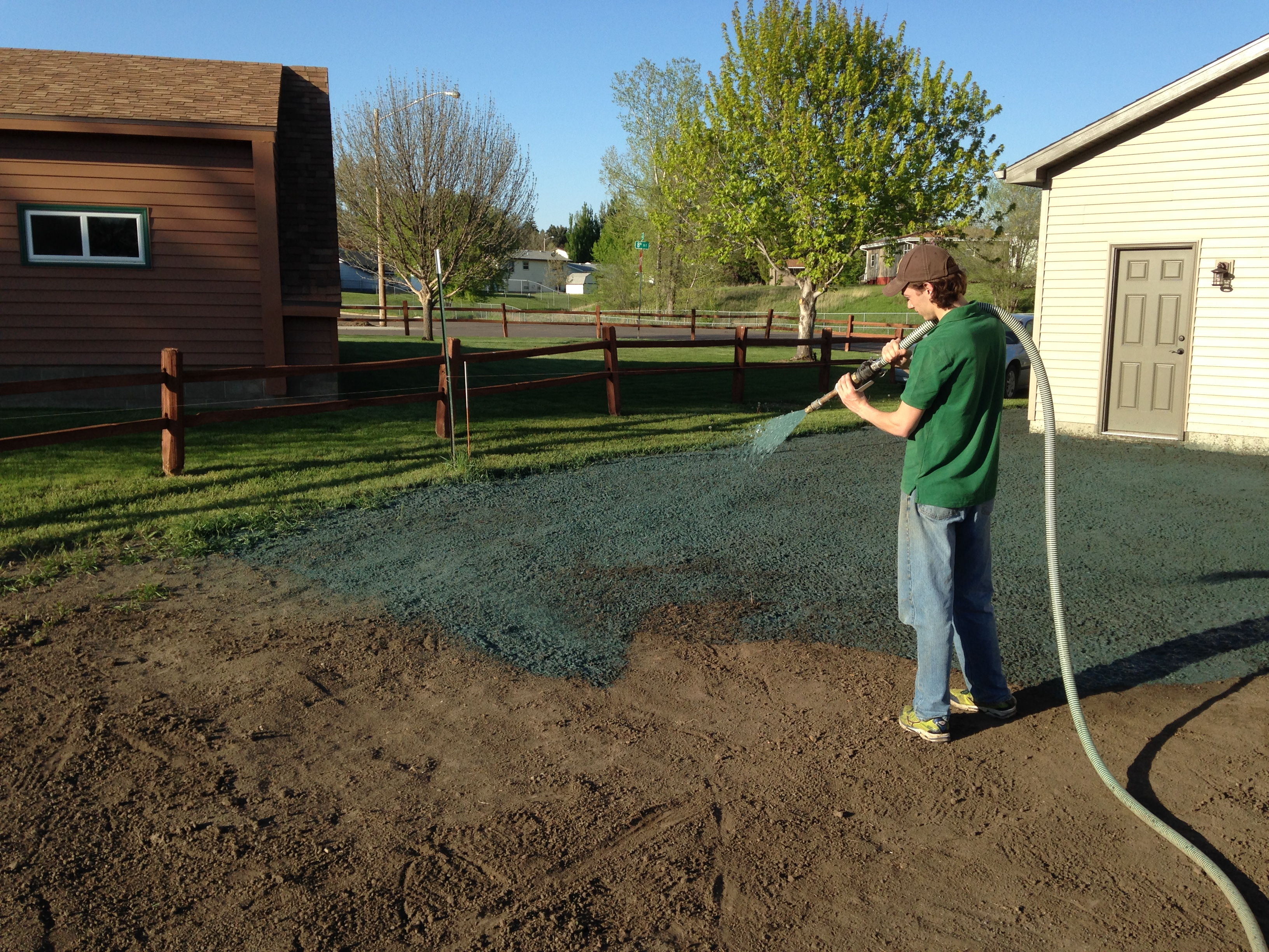 Hydroseeding; seeding